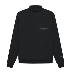 Fear of God Essentials Black Mock Neck Sweatshirt